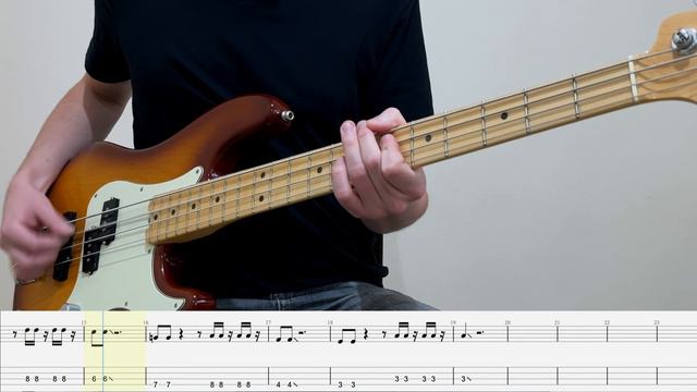 Chopin - Prelude in C minor (Bass Cover with Tabs) смотреть онлайн