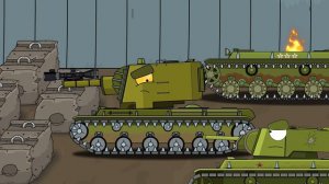 КВ-6 против ЯГ - Мультики про танки KV-6 vs Jagdpanzer E 100