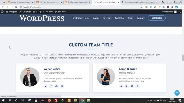 Create Custom Team Section in Front Page || WordPress Team Section || without Plugin смотреть онлайн