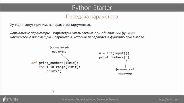 Python Starter. Урок 5. Функции (часть 1). смотреть онлайн