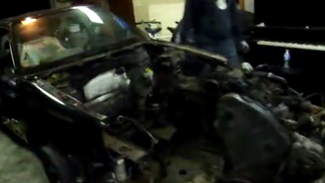 TDI Jetta parts car- redneck engine removal.... смотреть онлайн