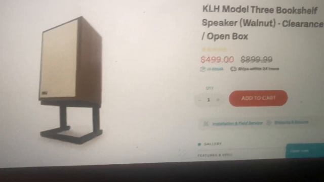 Hifi Deal! KLH Model 3 Three! $998 a pair w/ warranty! смотреть онлайн