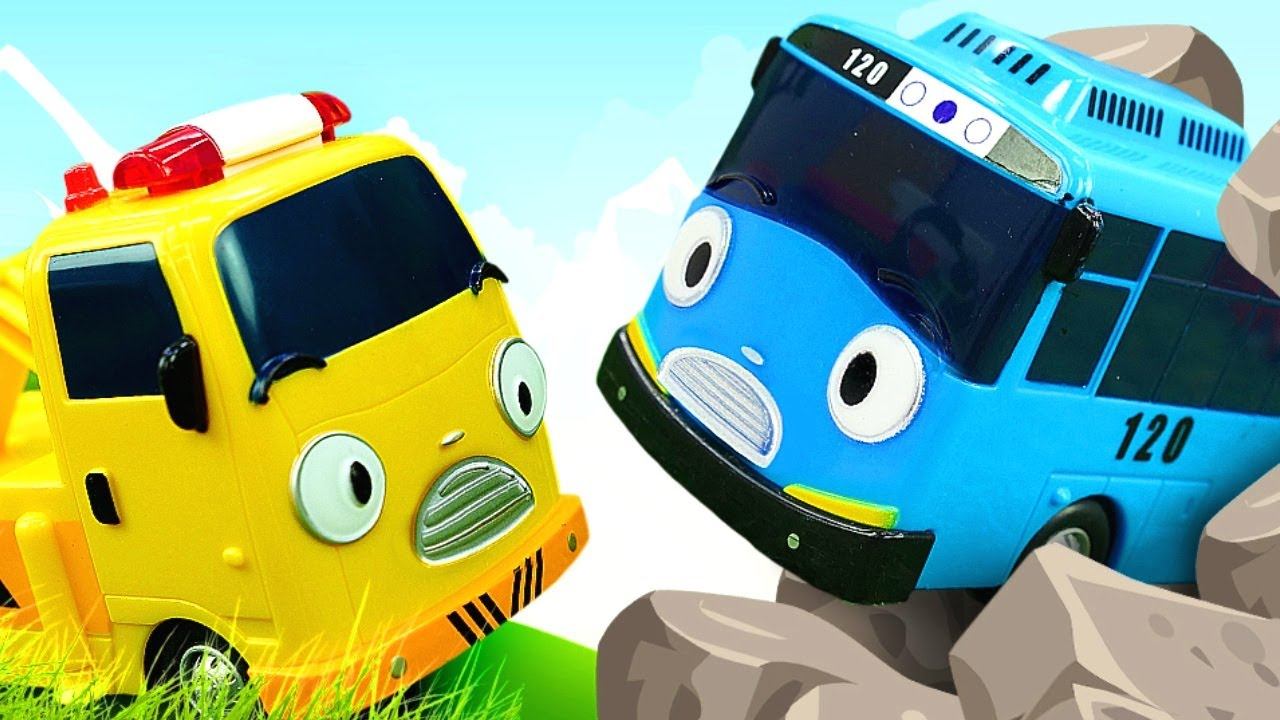 Tayo the little bus English episodes & Tayo toys - Cars and trucks save Tayo bus for kids смотреть онлайн