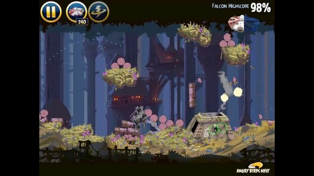 Angry Birds Star Wars 5-30 Moon of Endor Millennium Falcon Gold Medal смотреть онлайн