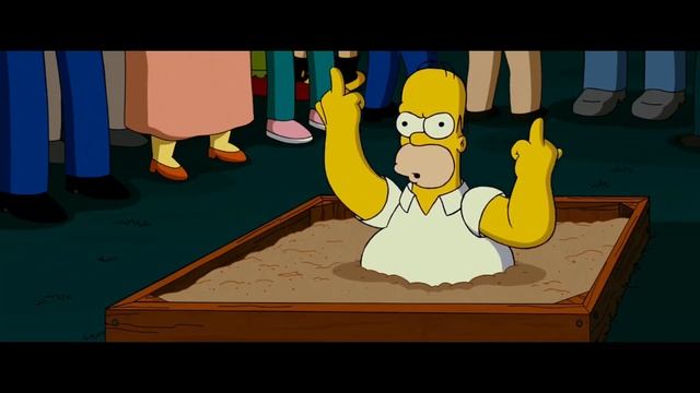 Гомер Симпсон показывает факи! смотреть онлайн