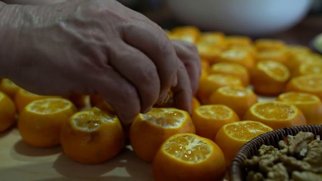 Making Whole Tangerines Jam, Village Cooking смотреть онлайн