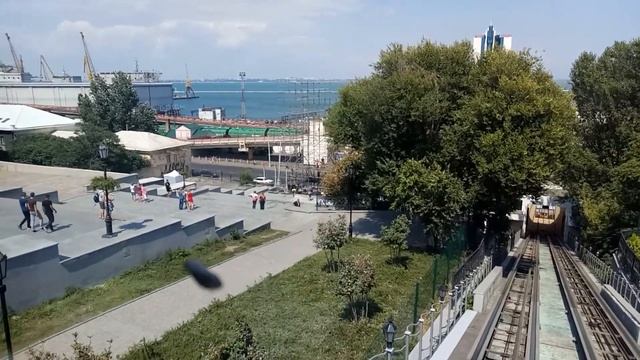 Одесса. Прогулка по фуникулеру. смотреть онлайн