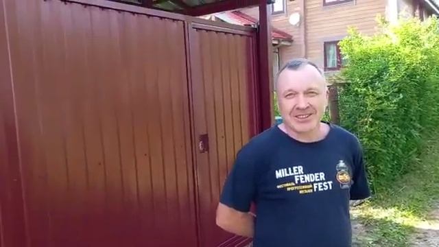 ?Видео отзыв по установке откатных ворот и навеса для автомобиля от 16.06.2022?от компании Ворота75 смотреть онлайн