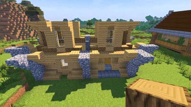 Необычный дом в 2 этажа Майнкрафт - Как построить? Скачать карту Minecraft смотреть онлайн