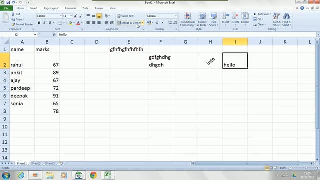 manage data in MS-Excel 2010 sheet in Hindi tutorial by aasaanhaina.com смотреть онлайн