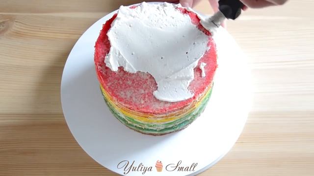 ТОРТ Роза ☆ Радужный CandyBar ☆ Rainbow Rose Cake