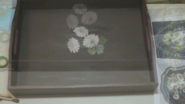 Роспись деревянного подноса смотреть онлайн