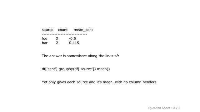 Pandas : Pandas Groupby: Count and mean combined смотреть онлайн