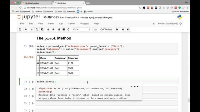 13 MultiIndex The pivot Method смотреть онлайн