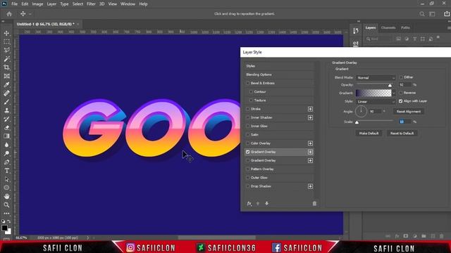 [ Text Effect ] How to Create 3D GRADIENT EFFECT - Photoshop Tutorial смотреть онлайн