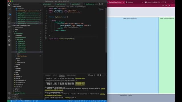 Chakra UI: Adding modular layout (Header, Footer, Body, Left Menu, Side Floating Panel) to React Ap смотреть онлайн