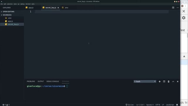 Maestro Node.js | JSON Web Token (Creazione chiave segreta sicura con crypto) смотреть онлайн