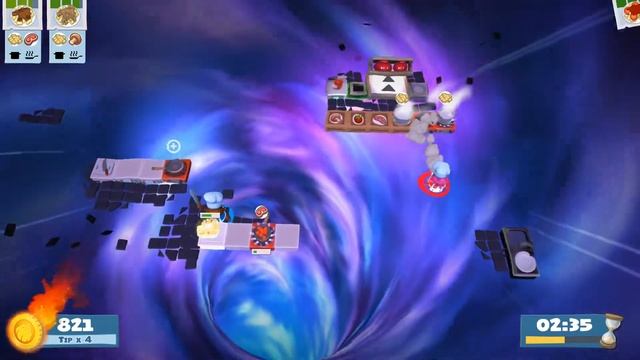 Overcooked 2. Level 5-6. 4 stars. 2 player Co-op смотреть онлайн