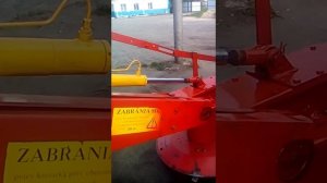 Установка цилиндра на роторную косилку