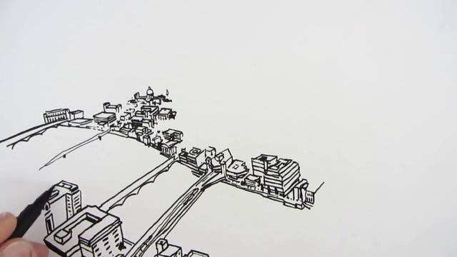 How to Draw a Panoramic City: A View From The Shard смотреть онлайн