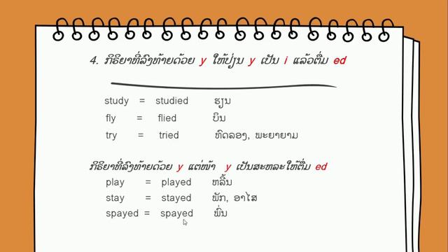 Past Simple ໃຊ້ແນວໃດ? #ຫຼັກການຕື່ມ ed #Regular verbs смотреть онлайн