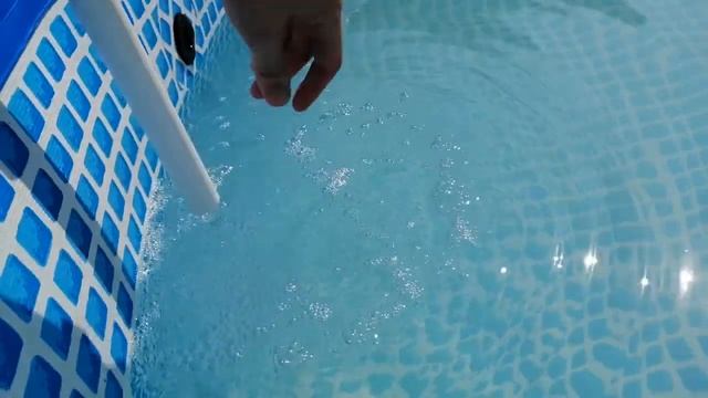 Подключение насоса Калибр 380 в качестве смесителя для уличного бассейна смотреть онлайн