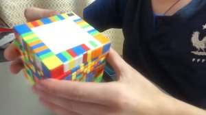 Показ коллекции кубиков Рубика от 1x1 до 15x15