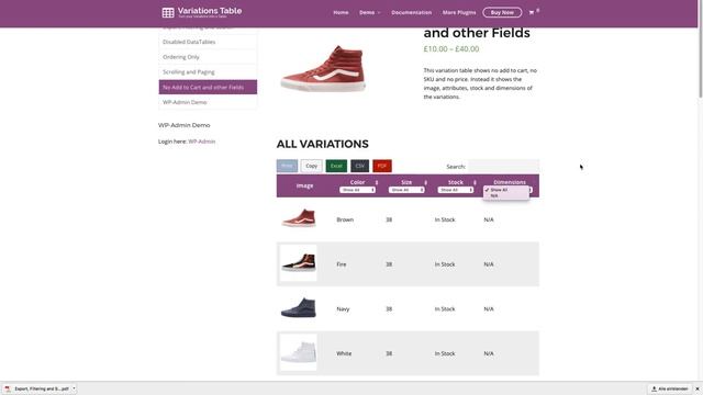 How to transform your variable products into a beatiful table | WooCommerce Variations Table смотреть онлайн