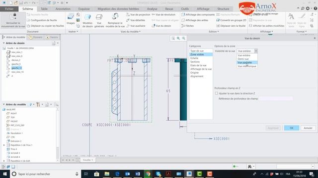 53 PTC Creo (Pro/E) Tutorial Beginner Drawing Essential Coupe locale Broken out Section смотреть онлайн