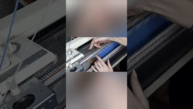 Полоски с оригинальным переходом из цвета в цвет на вязальной машине Brother смотреть онлайн