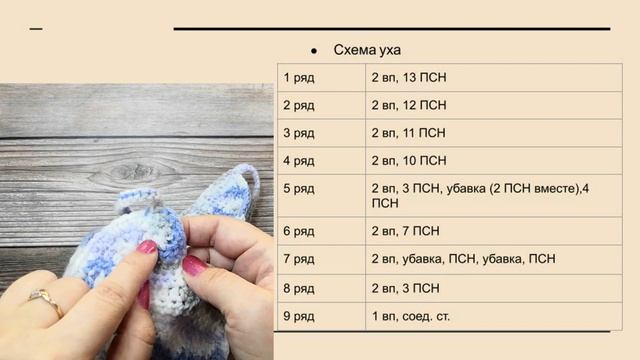 Шапочка крючком с ушками для малыша 6-9 месяцев. Как связать шапочку крючком. смотреть онлайн