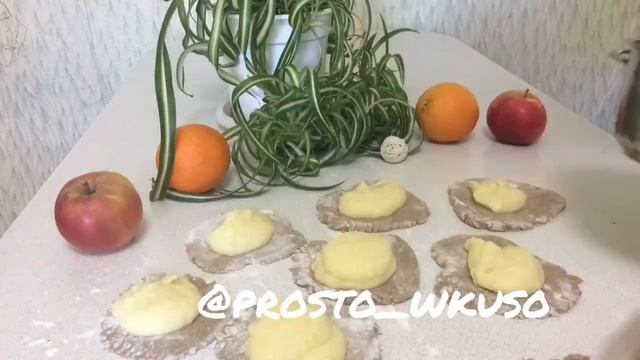 #калитки #вкусно #рецепт #выпечка *****КАЛИТКИ С КАРТОШКОЙ ИЗ РЖАНОЙ МУКИ***** смотреть онлайн