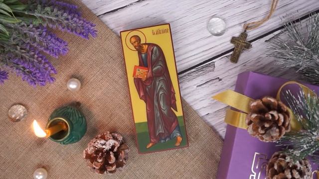 Рукописная икона Святой Апостол Павел
