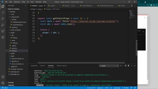 Tutorial Shqip per Next js . Ky tutorial eshte per fillestare ne React dhe Next js,JavaScript . смотреть онлайн