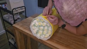 Самая бюджетная и быстрая упаковка для букета тюльпанов из зефира???