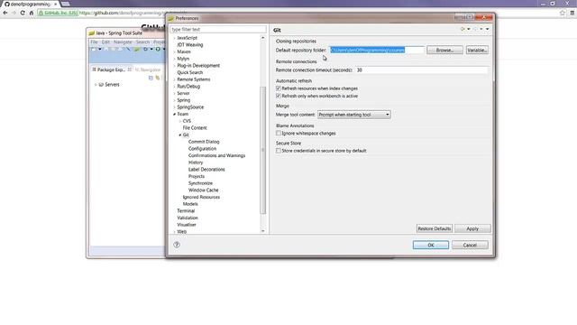 Java project from GitHub into an Eclipse based IDE смотреть онлайн