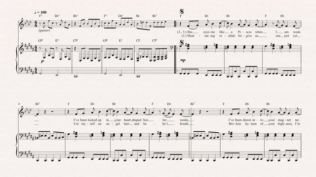 Bari Sax - Heart Shaped Box - Nirvana - Sheet Music, Chords, & Vocals смотреть онлайн