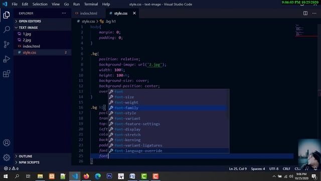 Image in Text Effects Using HTML and CSS смотреть онлайн
