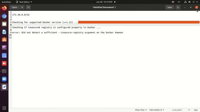 error: did not detect a sufficient insecure registry argument on the Docker daemon смотреть онлайн