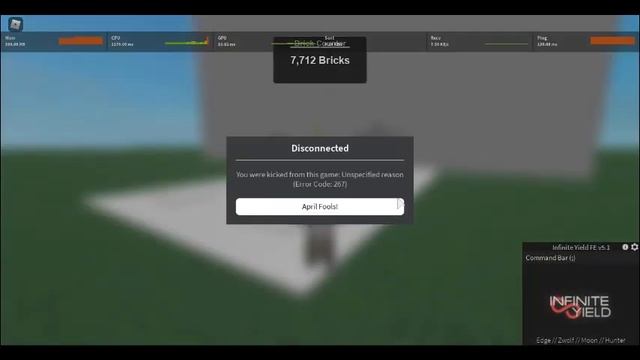 Roblox's Error 267 message during April 1st смотреть онлайн