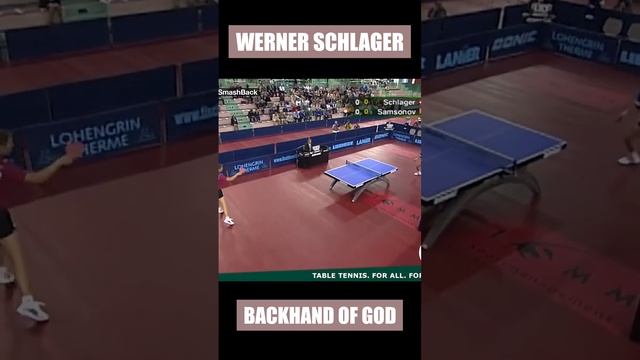 Werner Schlager BACKHAND OF GOD! #shorts #tabletennis смотреть онлайн