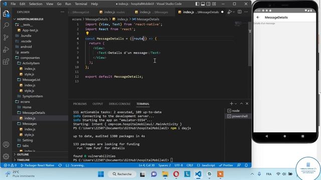 Formation Complete React Native #17 - Nom du correspondant dans le Header смотреть онлайн