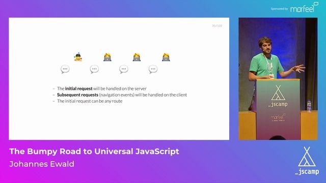 The Bumpy Road to Universal JavaScript by Johannes Ewald · JSCamp Barcelona 2018 смотреть онлайн