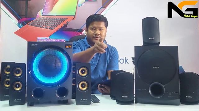 F&D F7700X Vs SONY SA-D40 Sound Test смотреть онлайн
