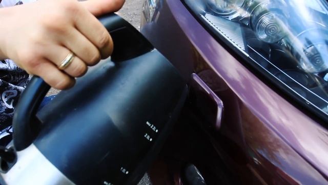 Чудо вода! Как выправить бампер без покраски. смотреть онлайн