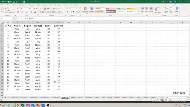 Quick Analysis Tool in Excel - Hindi Tutorial - Pivot Table Quick Analysis Excel 2016/2010/2007/201 смотреть онлайн