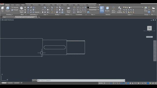 Create a Centrifugal Pump Shaft in AutoCad смотреть онлайн