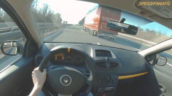 Renault CLIO III 3 RS Cup TOP SPEED on Autobahn
