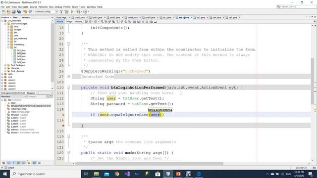 JFormattedTextField : Design Login Form смотреть онлайн