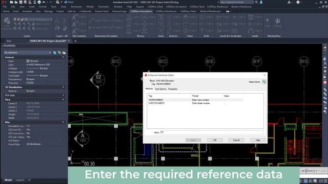CADflow – Adding Elevation Tags – AutoCAD Blocks and Content Plugin from MonkeyFlow смотреть онлайн